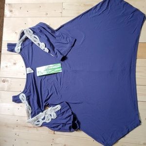 Orange Fashion Village top.‎ (NWT)